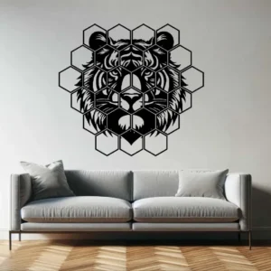 Модульна картина Панно «Тигр у сотах»vs